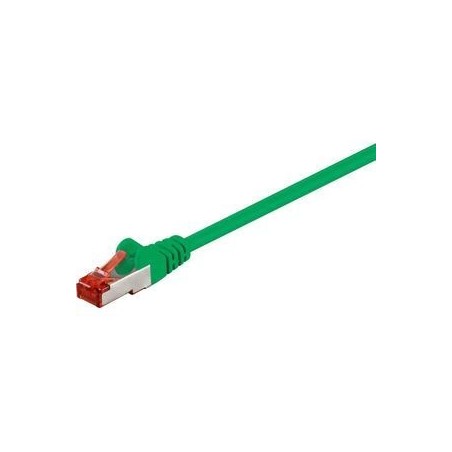 Goobay CAT 6 S/FTP CU 10m Green - High-Speed, Durable Network Cable for Reliable Connectivity